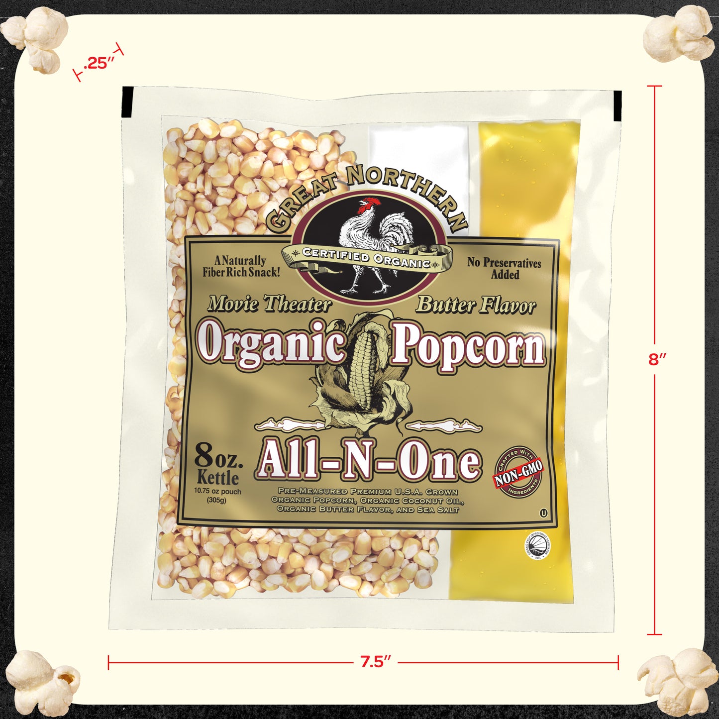 Great Northern Popcorn 18-Pack Popcorn Kernels