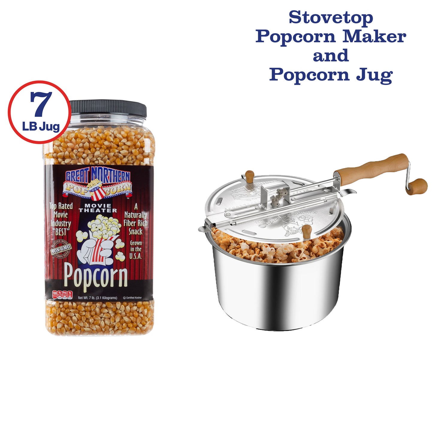 Great Northern Popcorn Stovetop Popcorn Maker Set