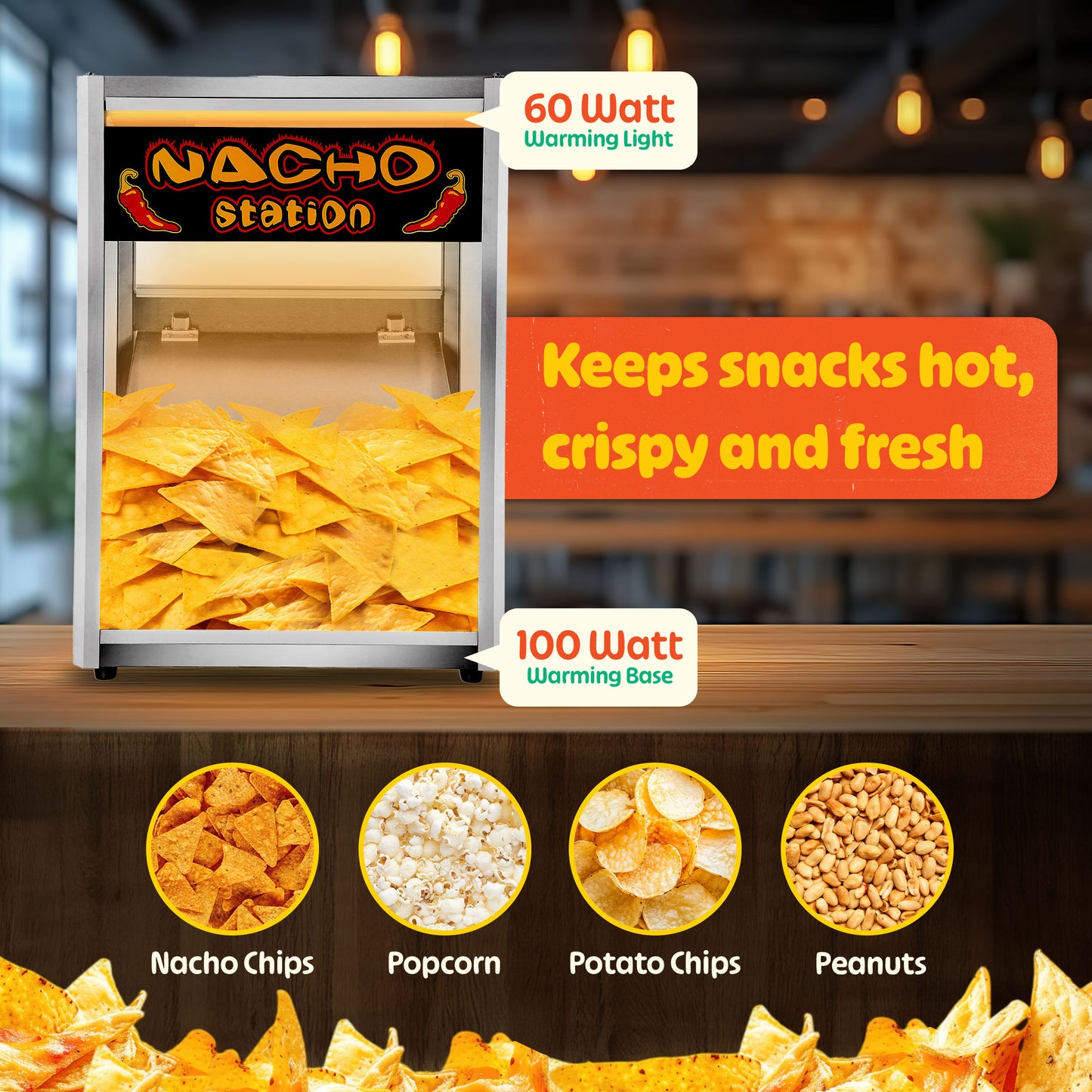 Great Northern Popcorn Nacho Machine Food Warmer
