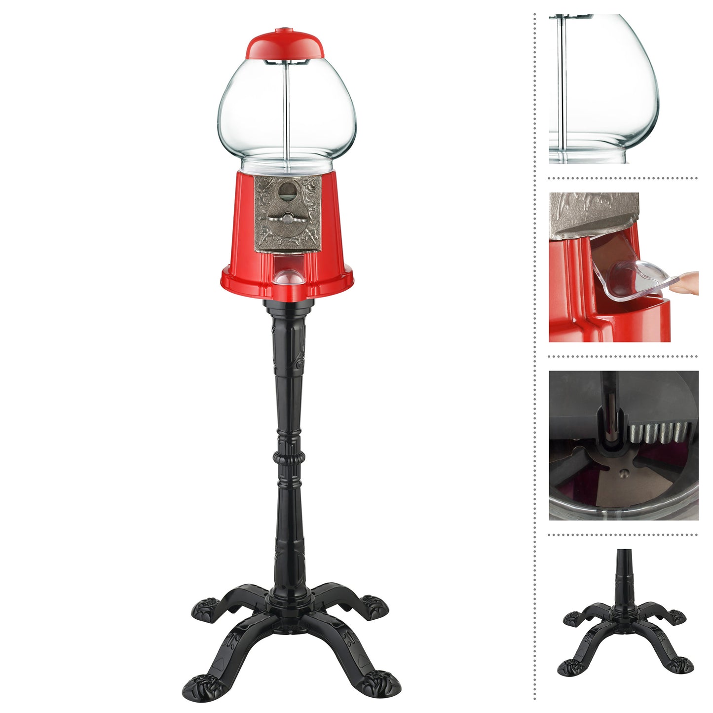 Great Northern Popcorn 15in Gumball Machine, Red