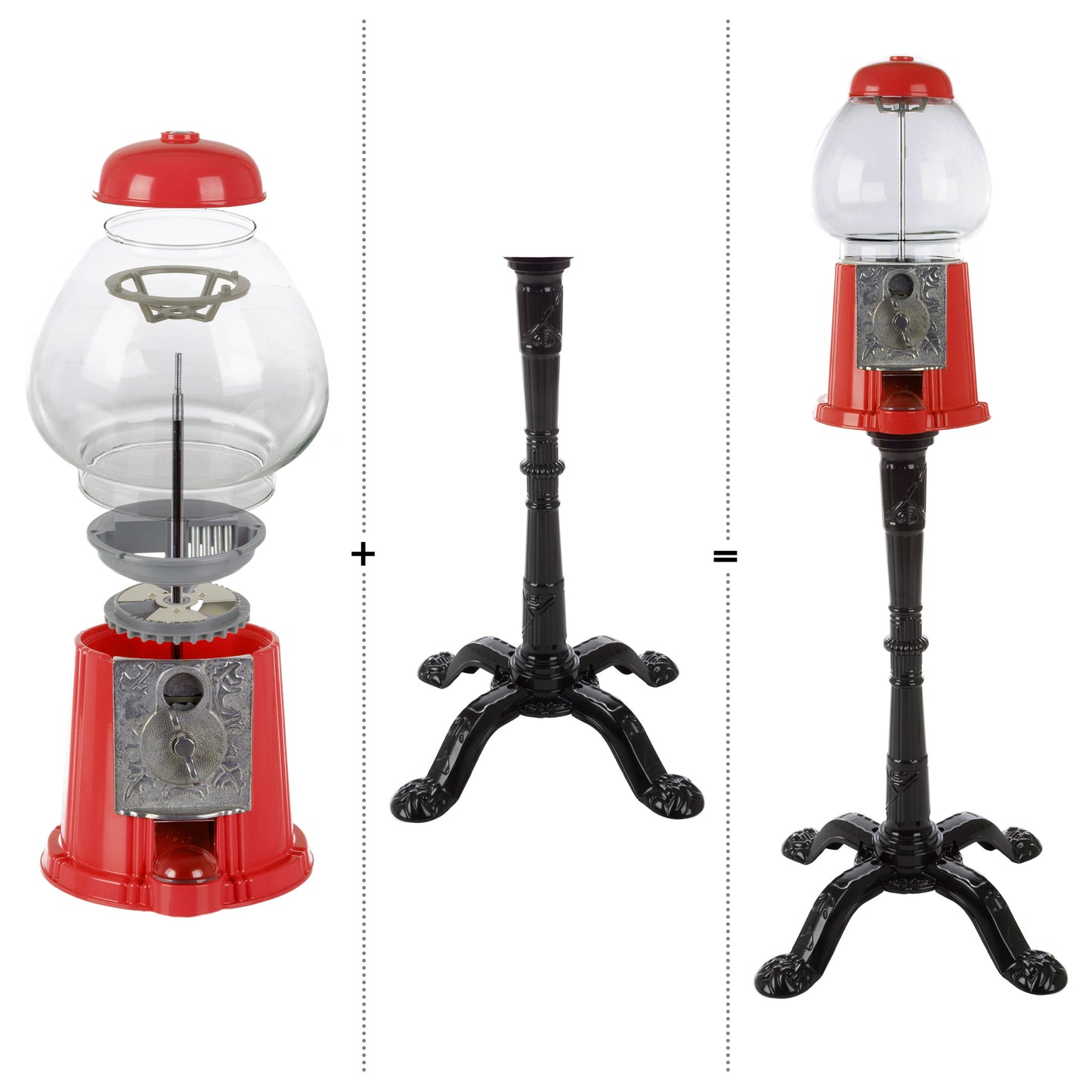 Great Northern Popcorn 15in Gumball Machine, Red