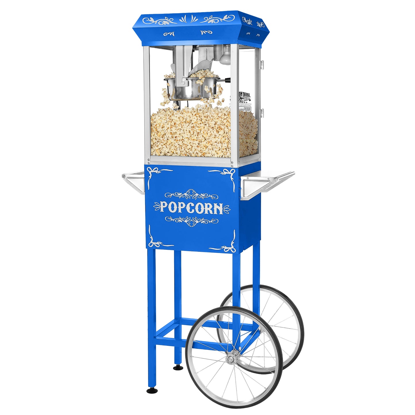 Great Northern Popcorn 8oz Popper with Cart, Blue