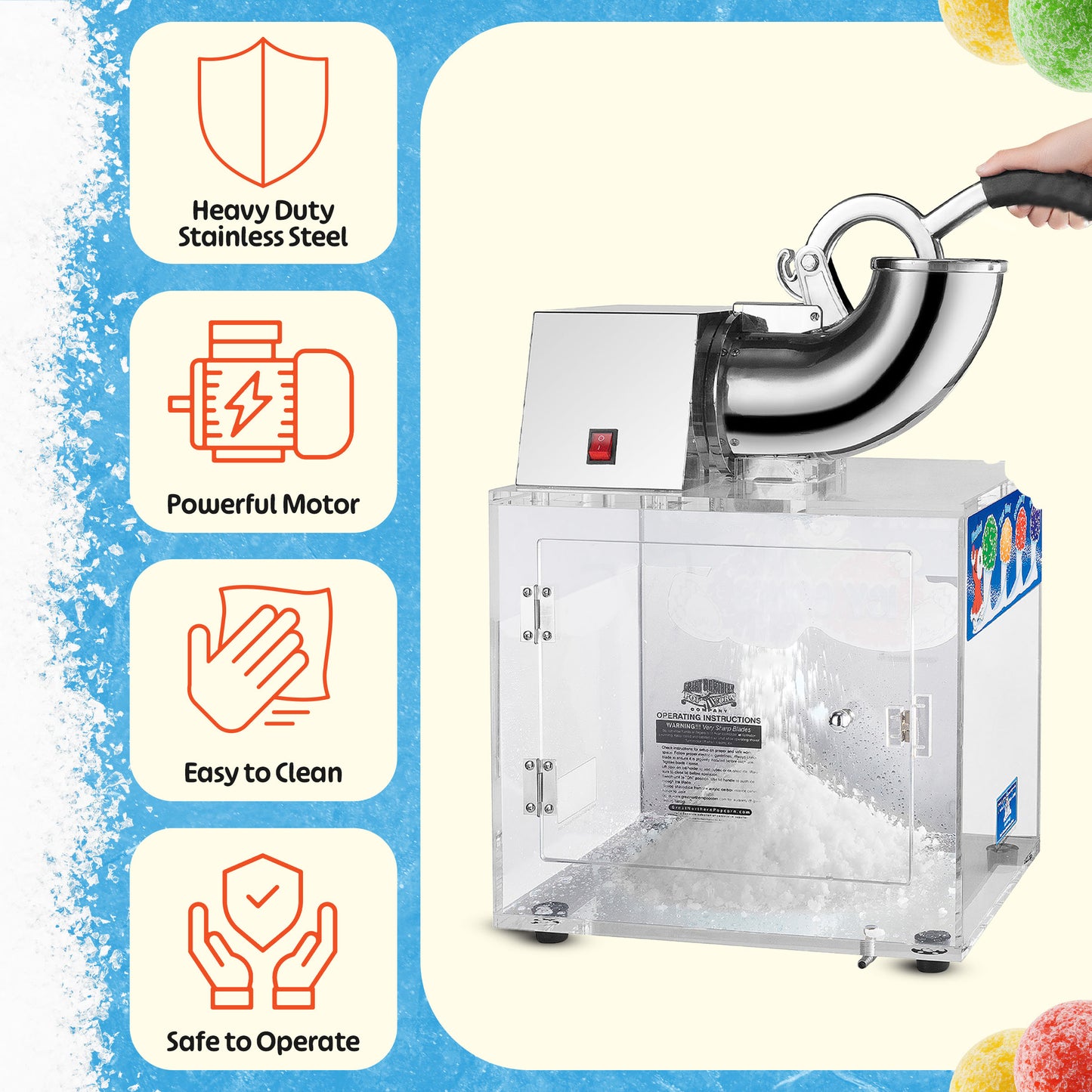 Great Northern Popcorn Polar Blast Snow Cone Maker