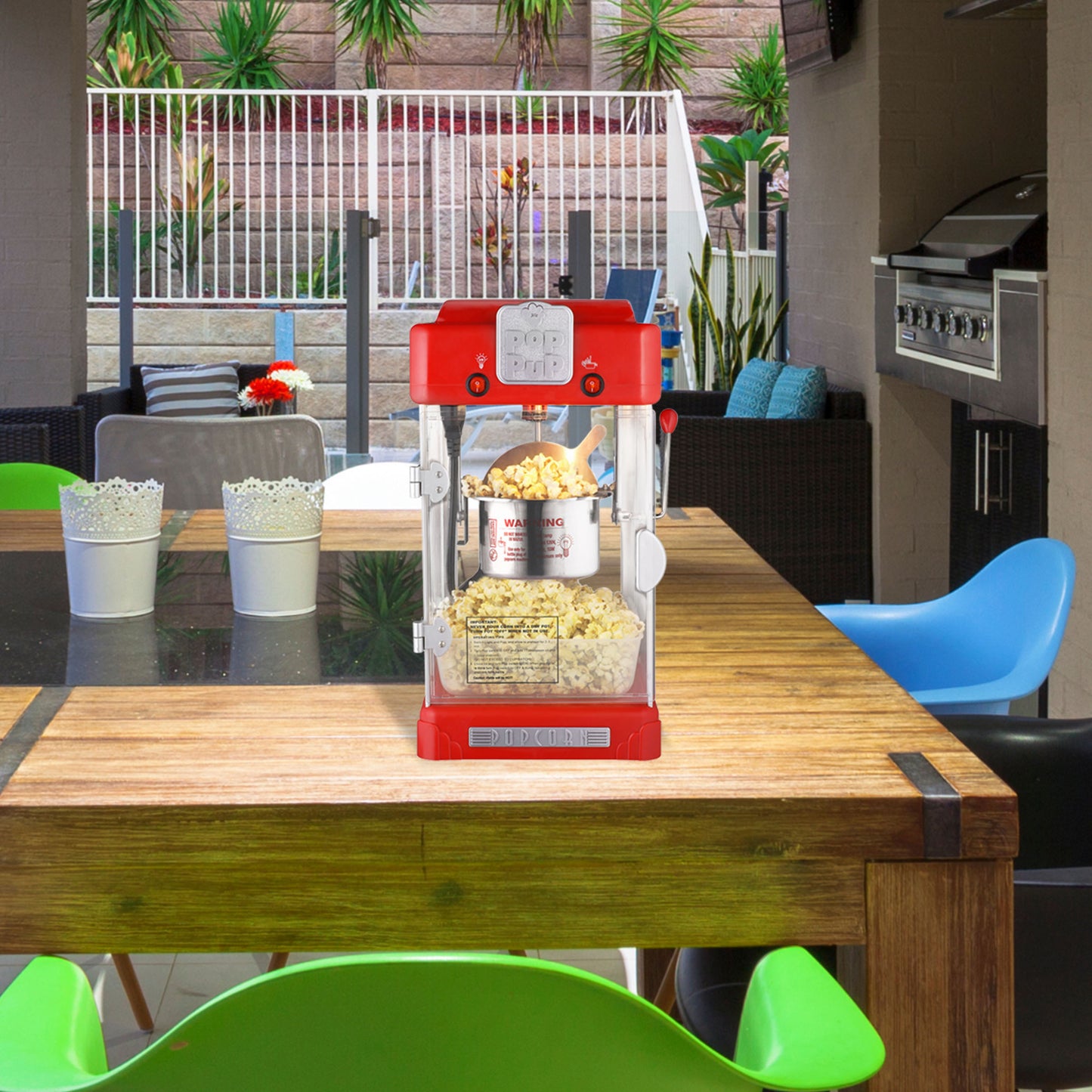 Great Northern Popcorn 2.5oz Pop Pup Popper, Red