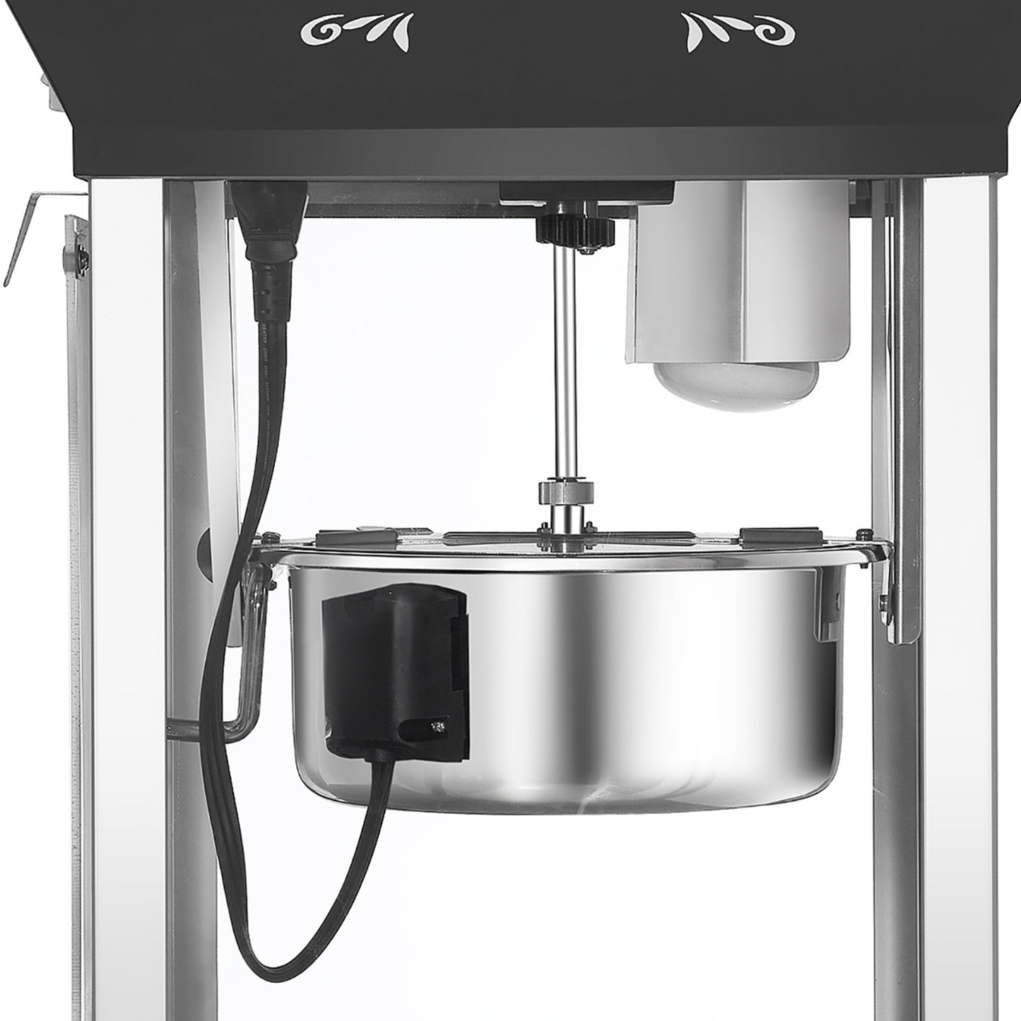 Great Northern Popcorn 8oz Popper with Cart, Black