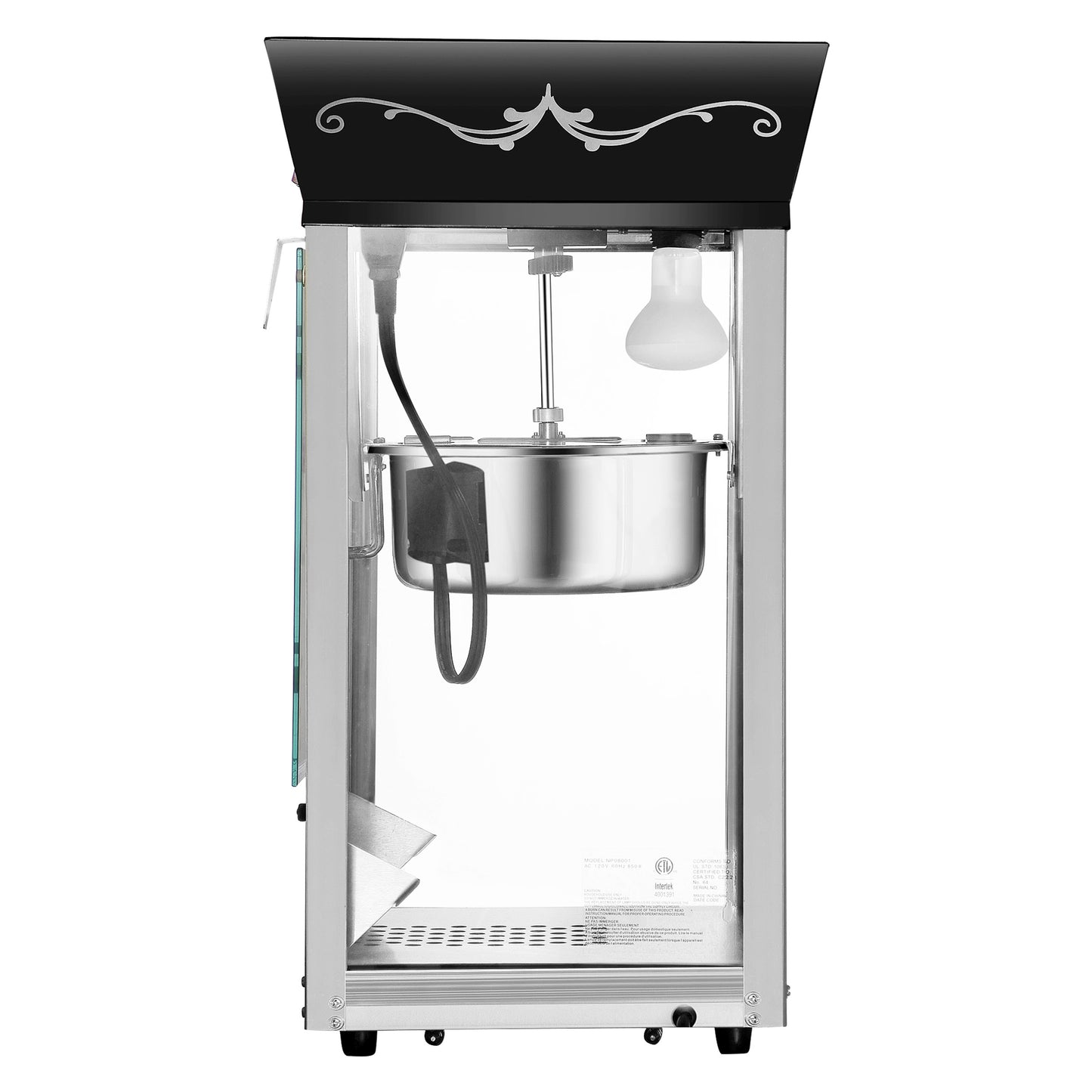 Great Northern Popcorn 8oz Matinee Popper, Black