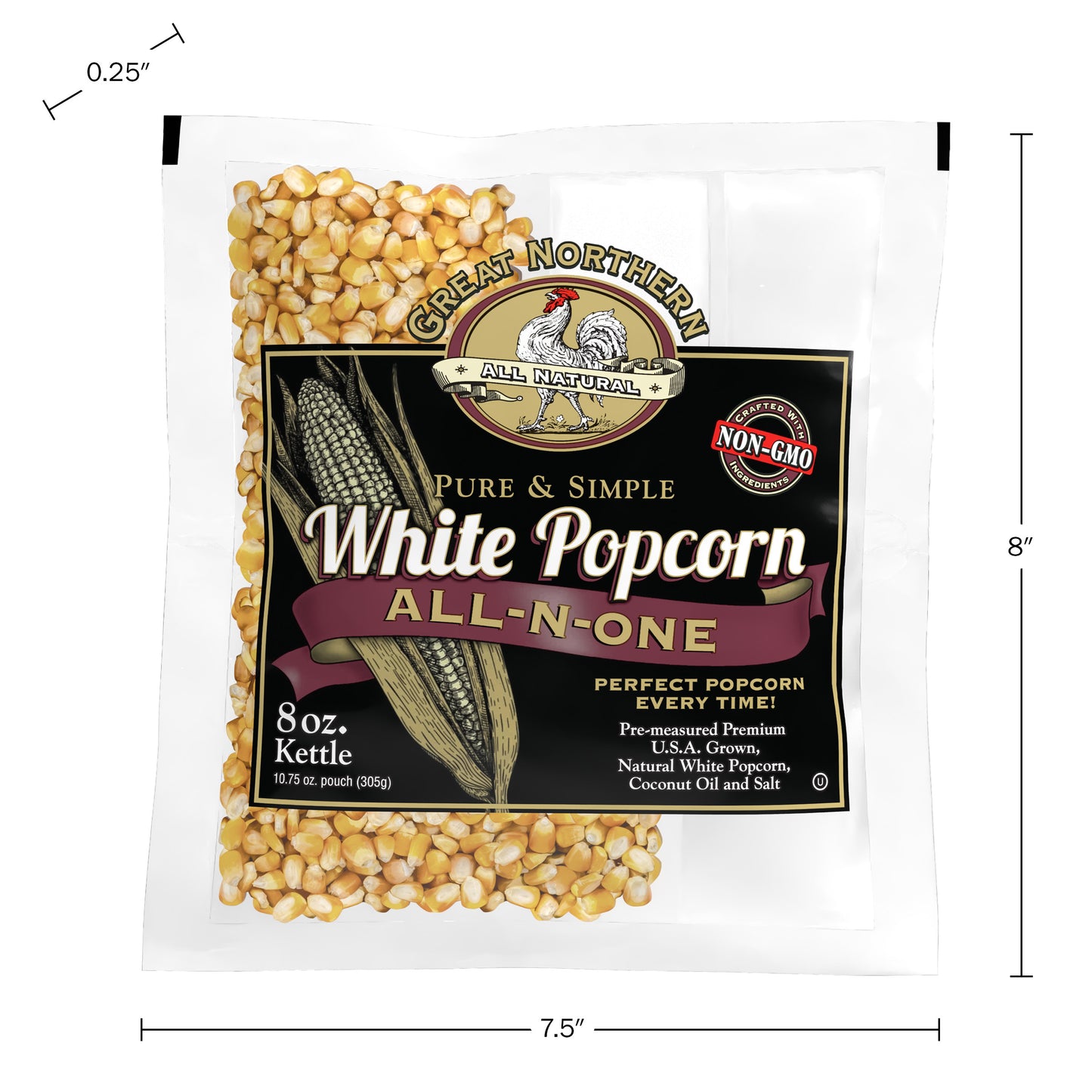 Great Northern Popcorn 8oz Popcorn Kernel 5-Pack