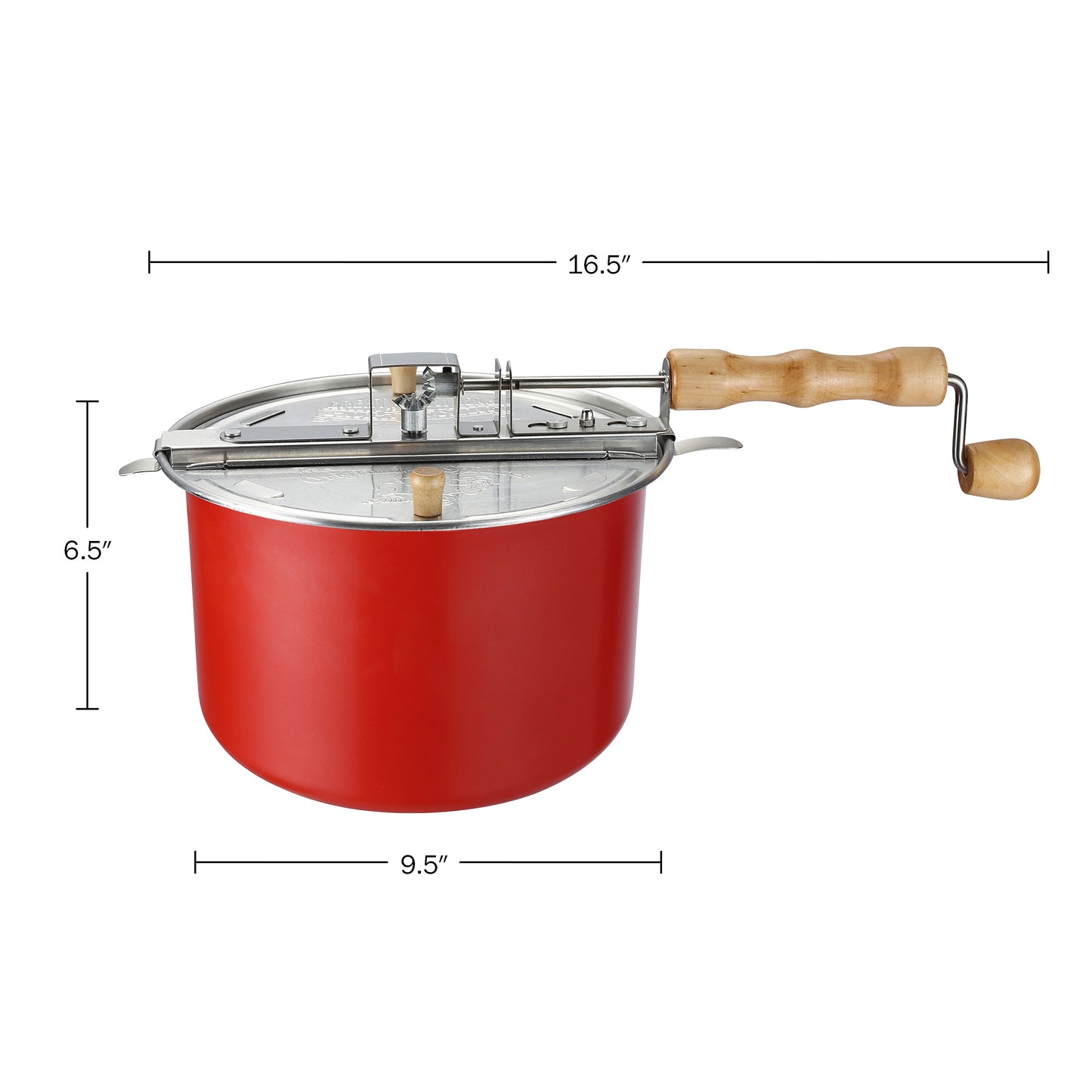 Great Northern Popcorn 6.5QT Stove Popper, Red