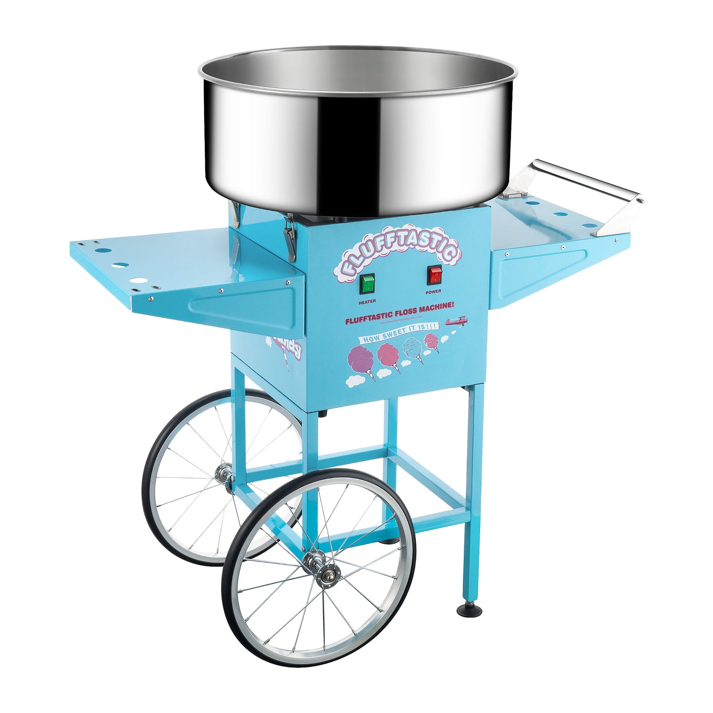 Great Northern Popcorn Cotton Candy Cart, Blue