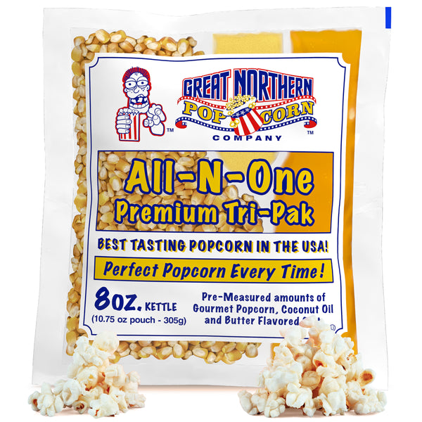 Great Northern Popcorn 8oz Size, 40 Kernel Pack Case