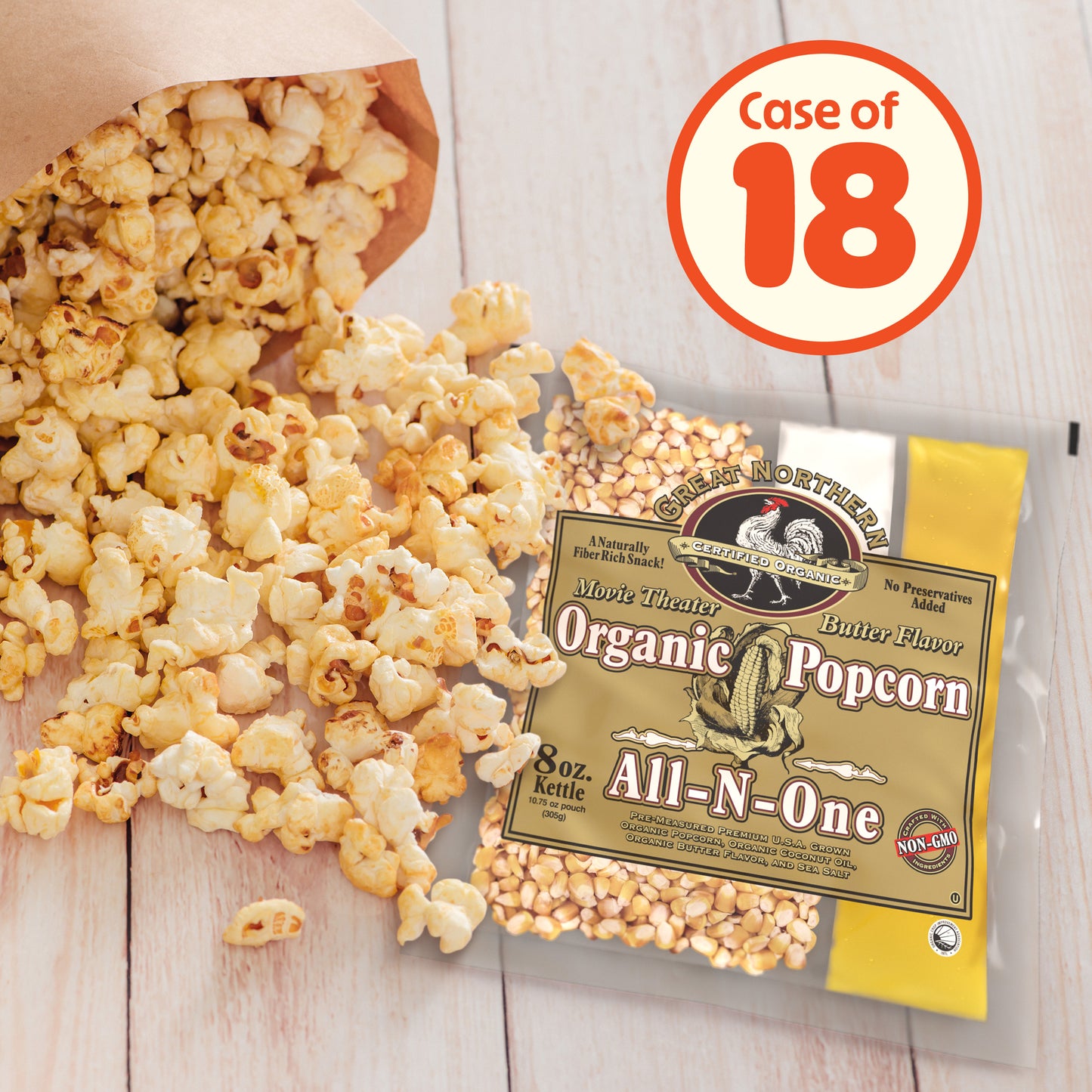 Great Northern Popcorn 18-Pack Popcorn Kernels