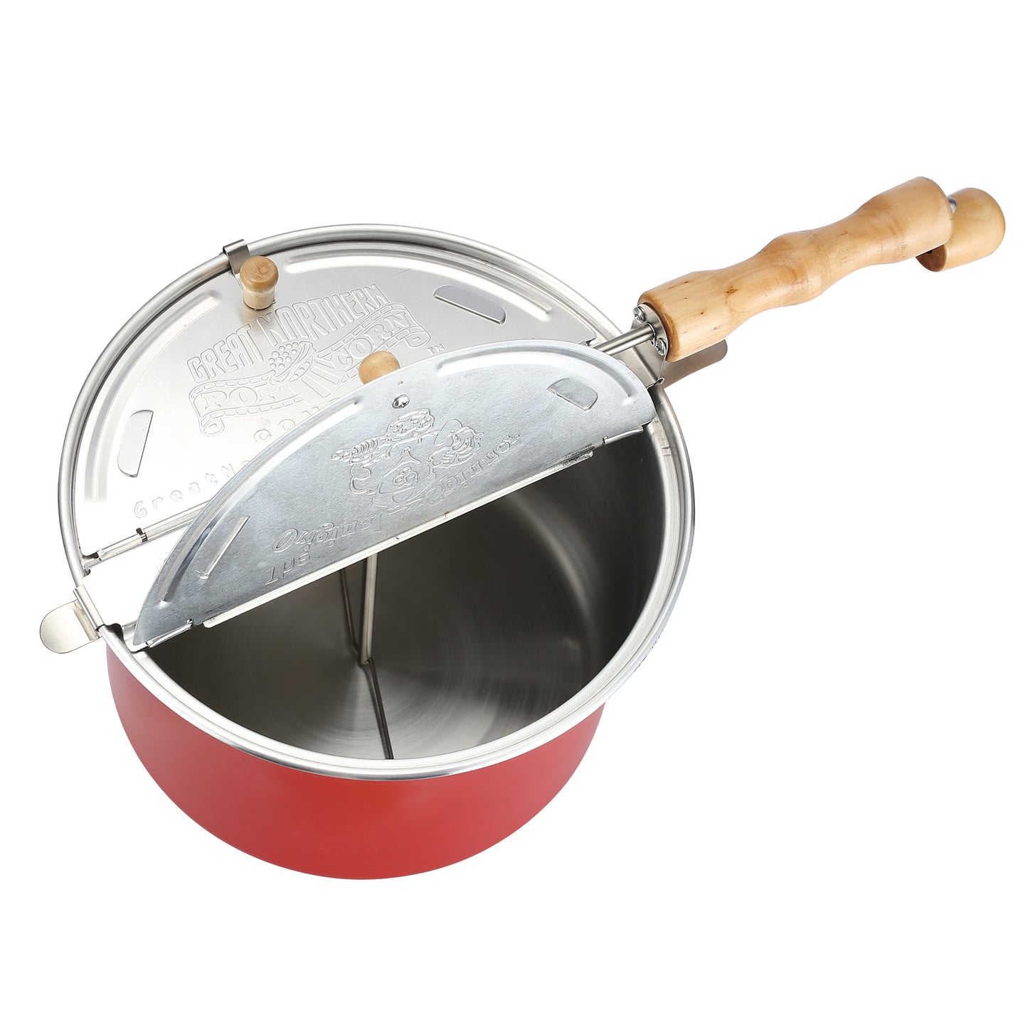 Great Northern Popcorn 6.5QT Stove Popper, Red