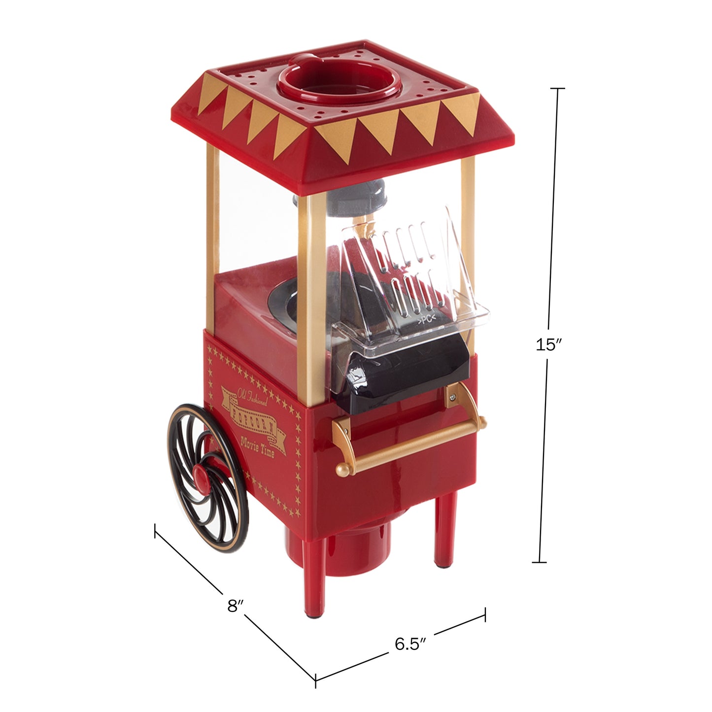 Great Northern Popcorn 6-Cup Hot Air Popper, Red