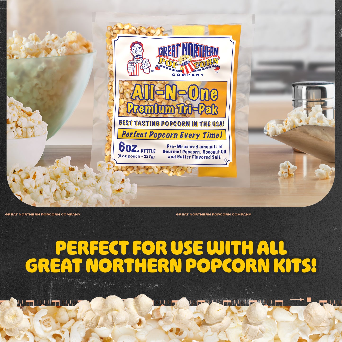 Great Northern Popcorn 6oz Popcorn Machine, Black