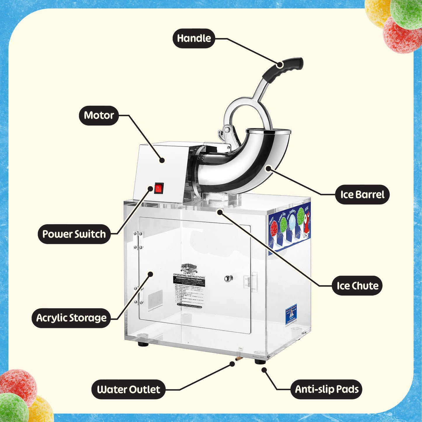 Great Northern Popcorn Polar Blast Snow Cone Maker