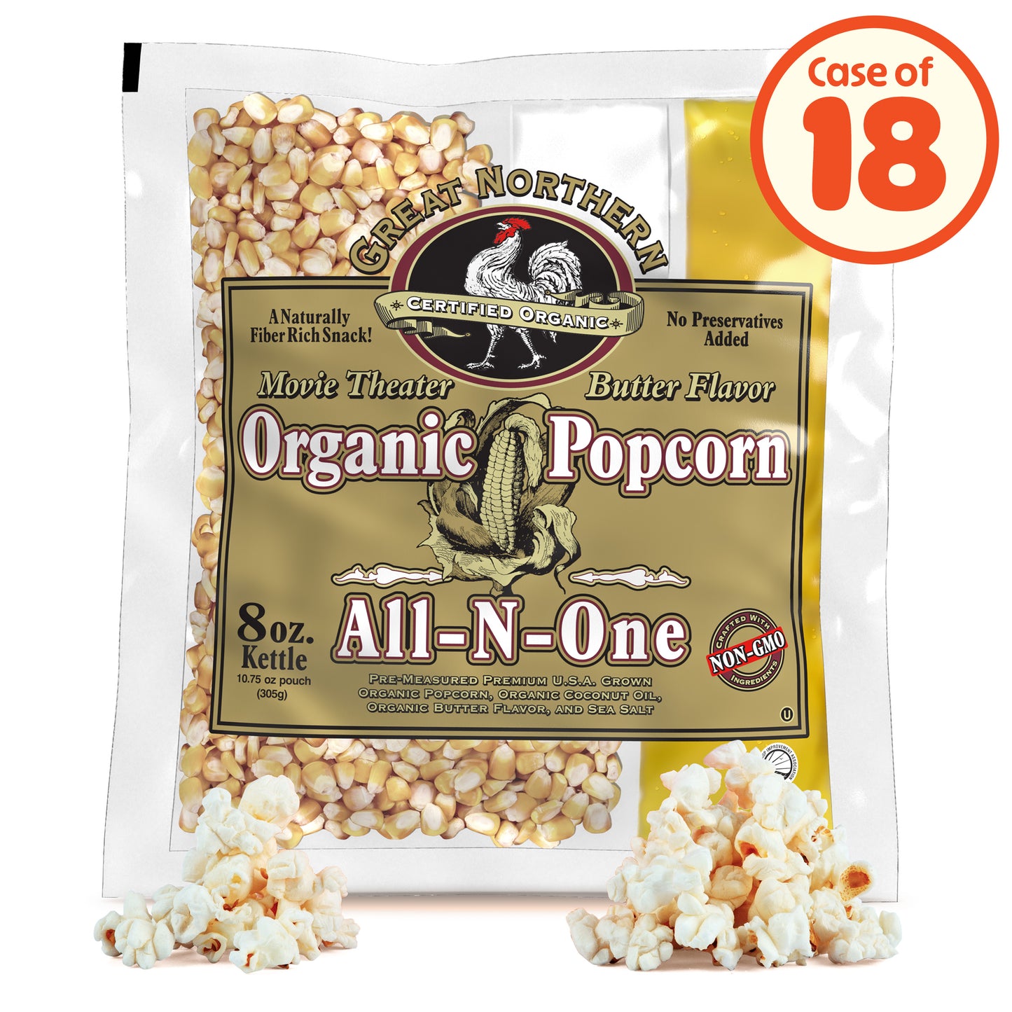 Great Northern Popcorn 18-Pack Popcorn Kernels