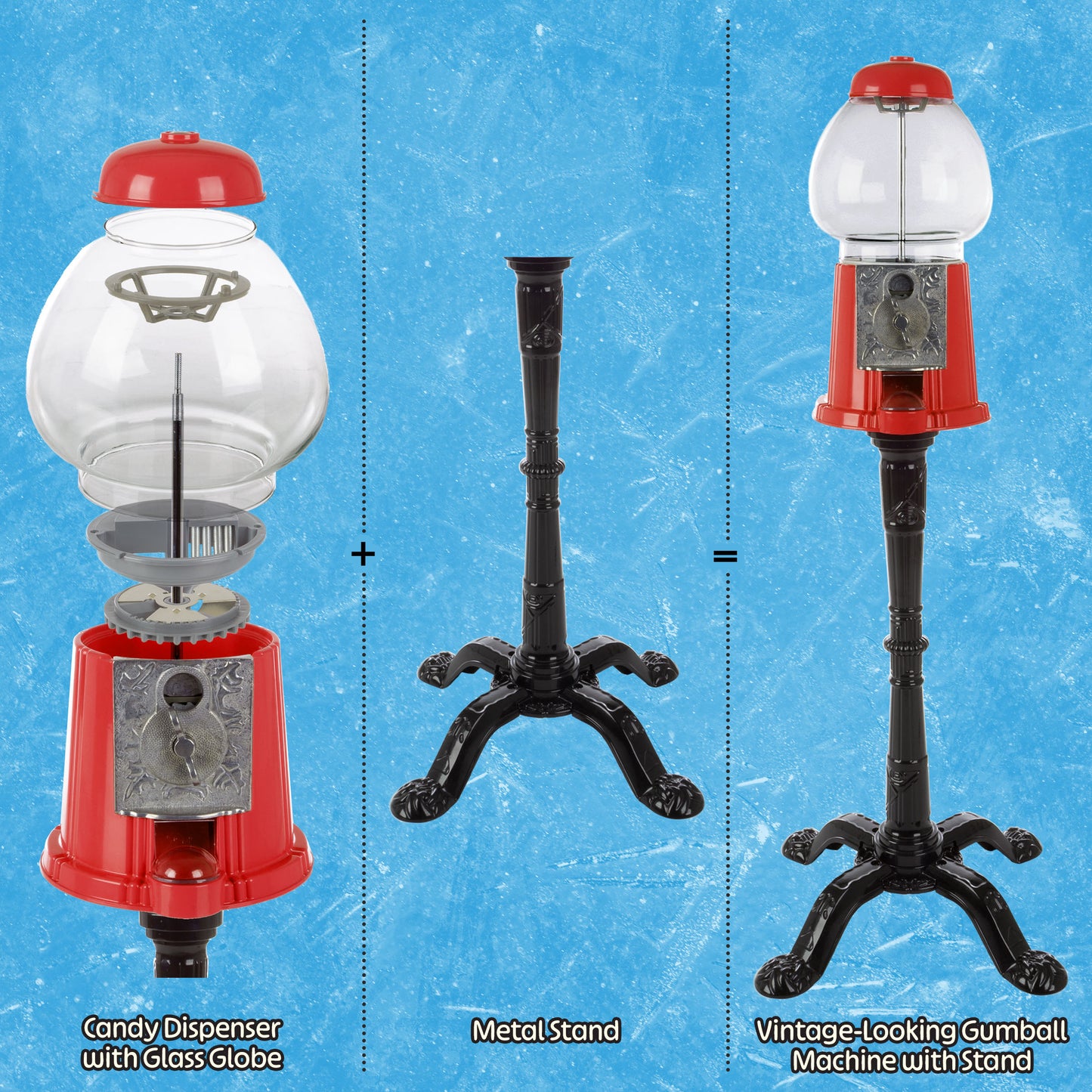 Great Northern Popcorn 15in Gumball Machine, Red