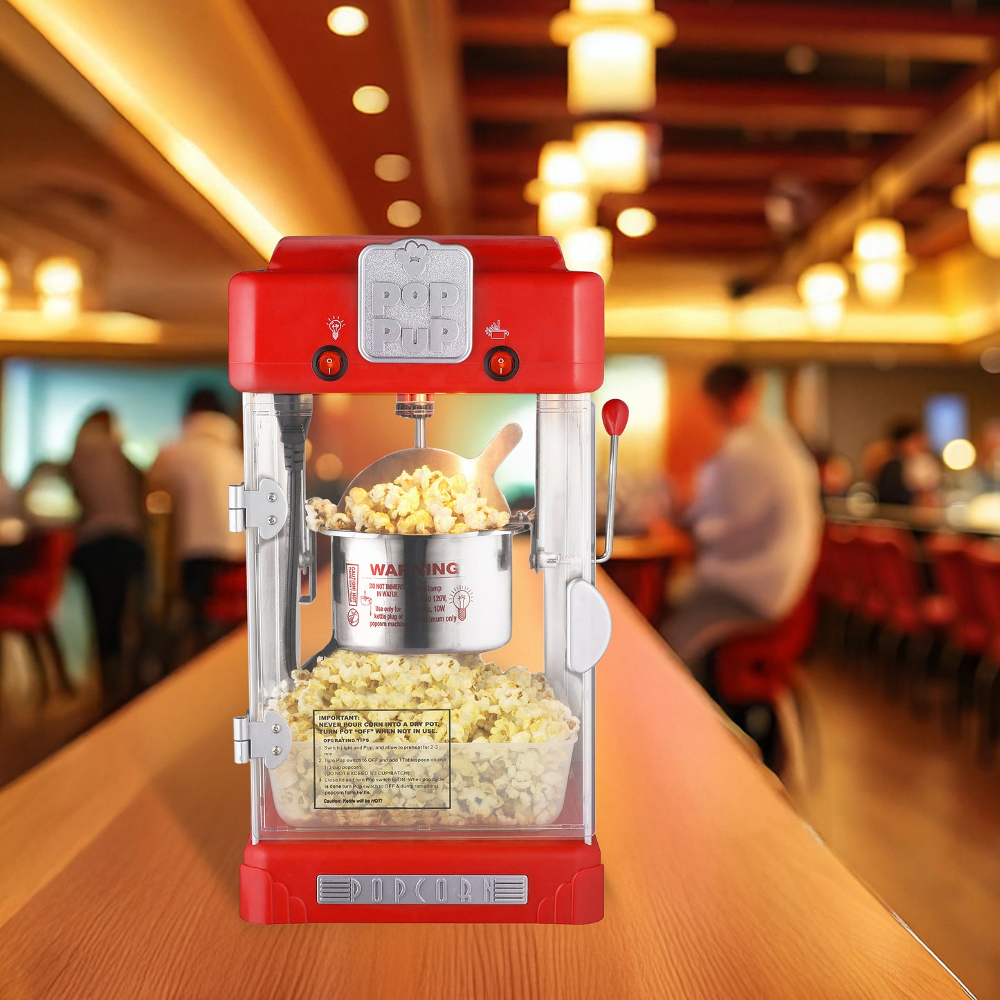 Great Northern Popcorn 2.5oz Pop Pup Popper, Red