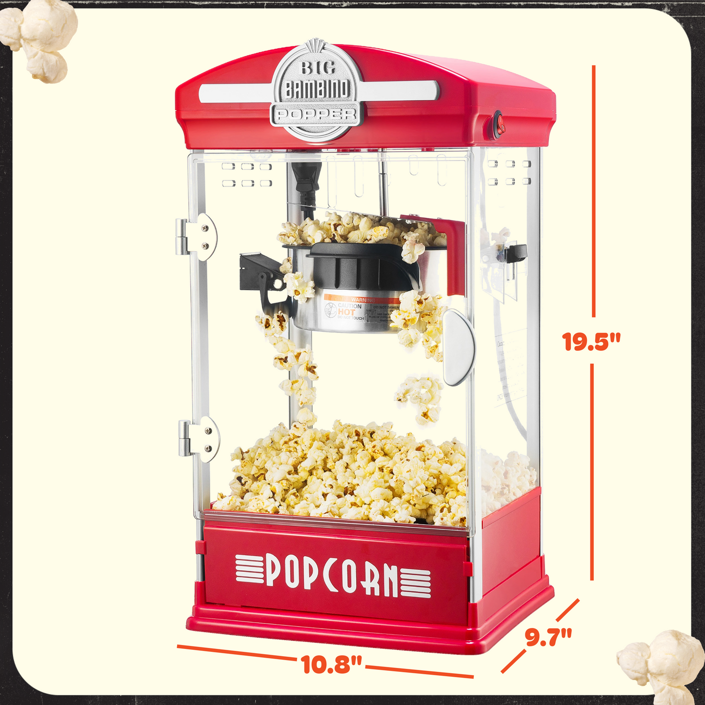 Great Northern Popcorn Big Bambino Popcorn Machine