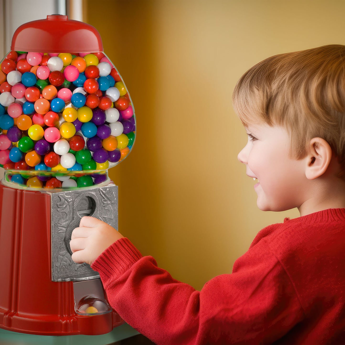 Great Northern Popcorn Mini Gumball Machine, Red