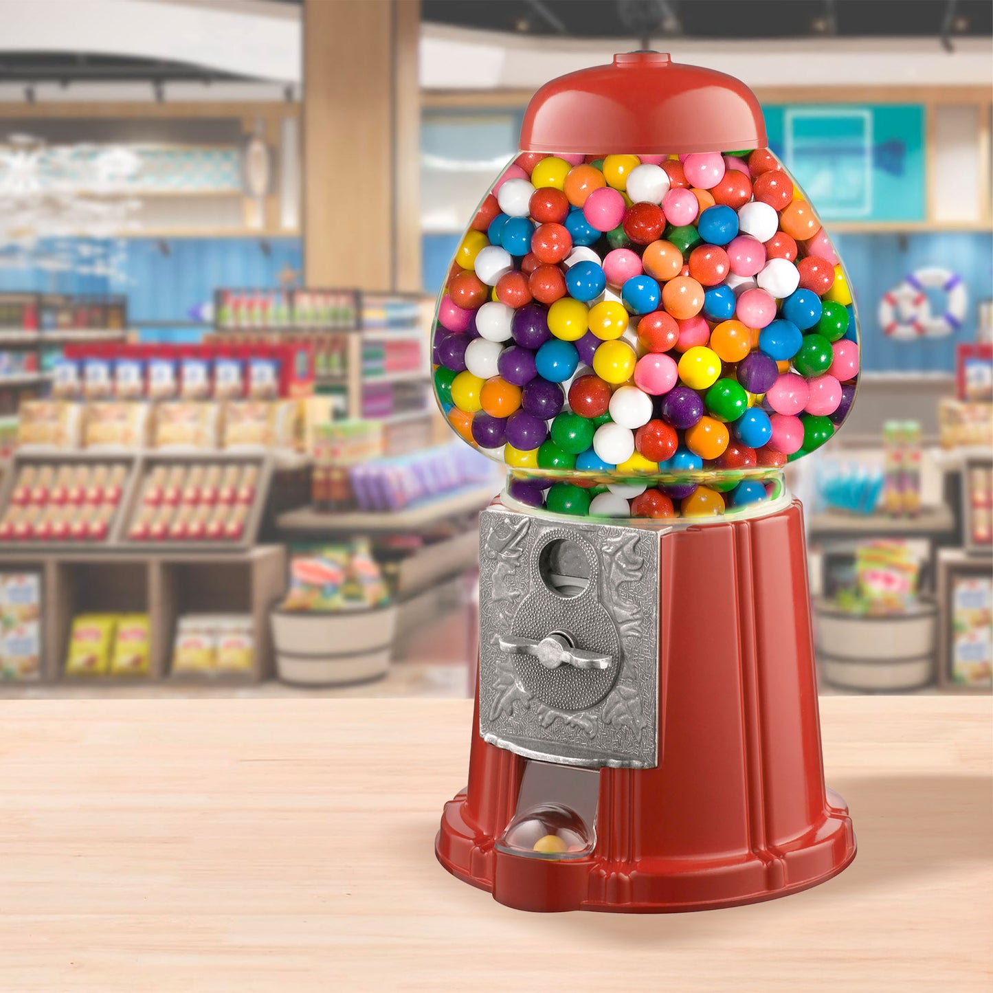 Great Northern Popcorn Mini Gumball Machine, Red