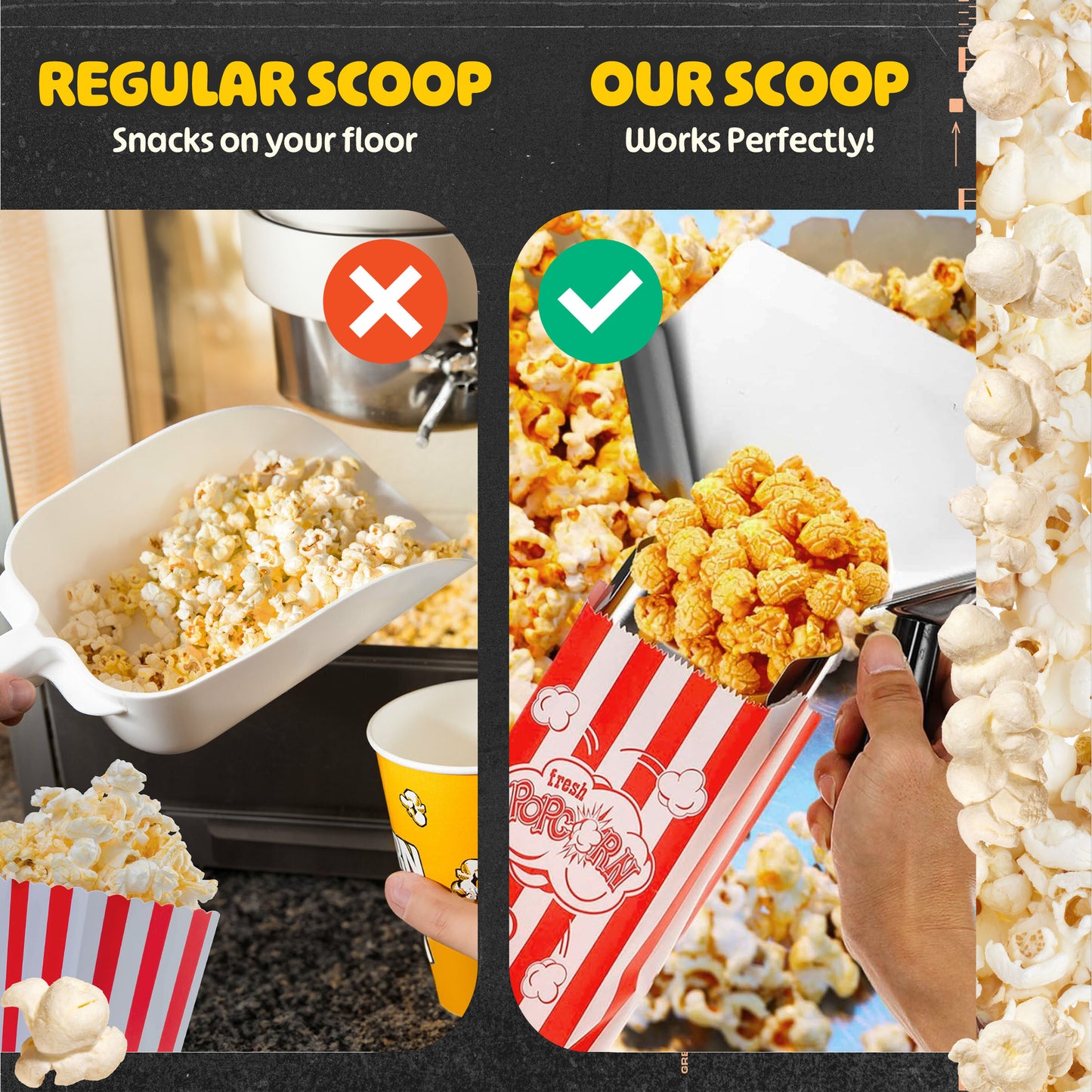 Great Northern Popcorn or Fry Scoop and Saltshaker
