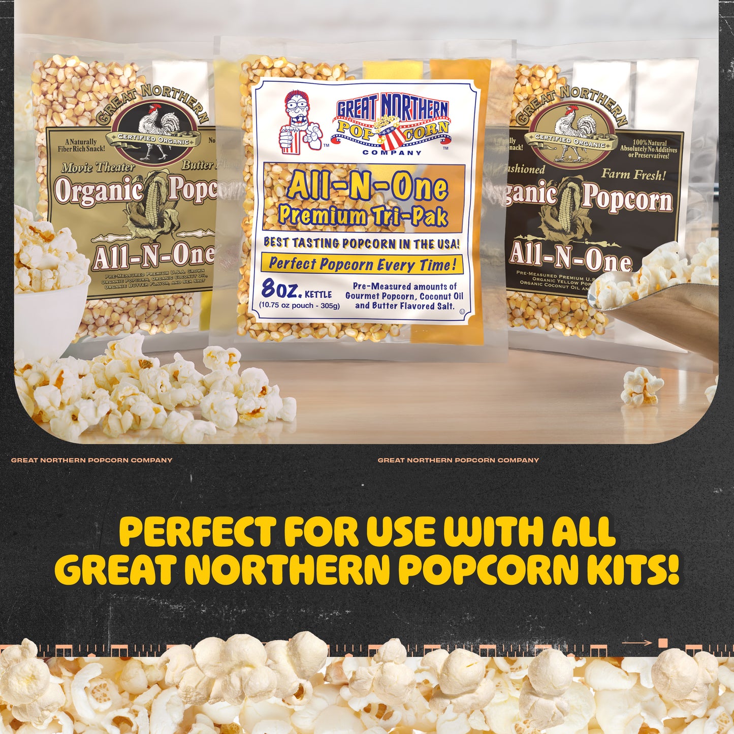 Great Northern Popcorn 8oz Matinee Popper, Black