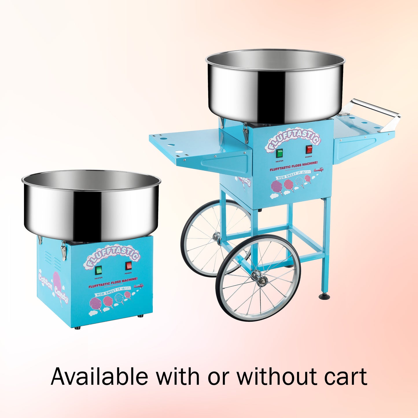 Flufftastic Cotton Candy Machine with Cart - Blue