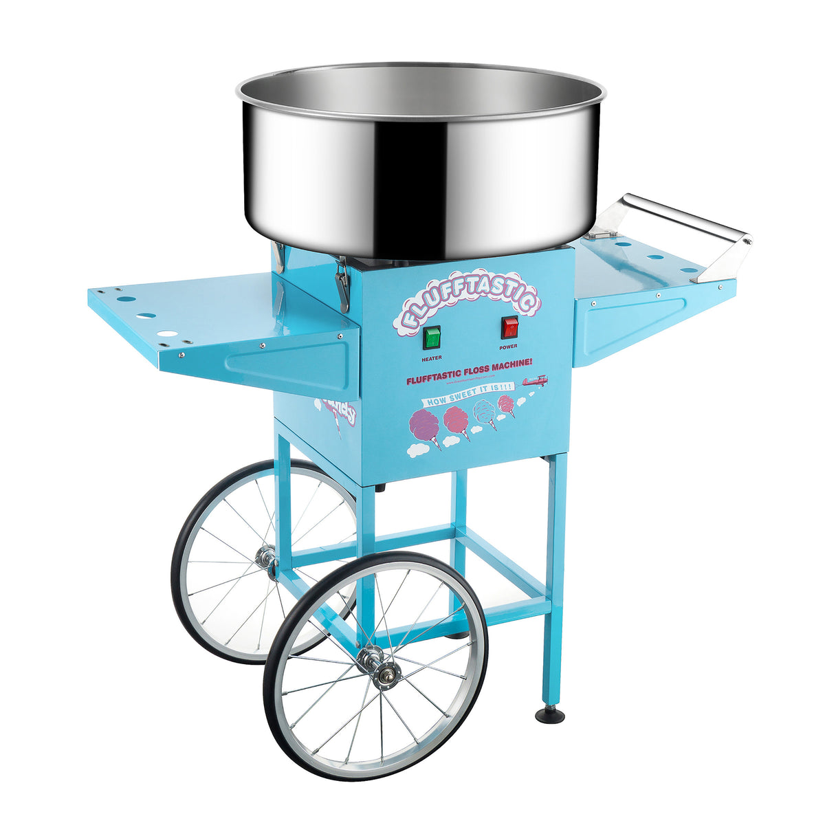 Flufftastic Cotton Candy Machine with Cart - Blue Parts