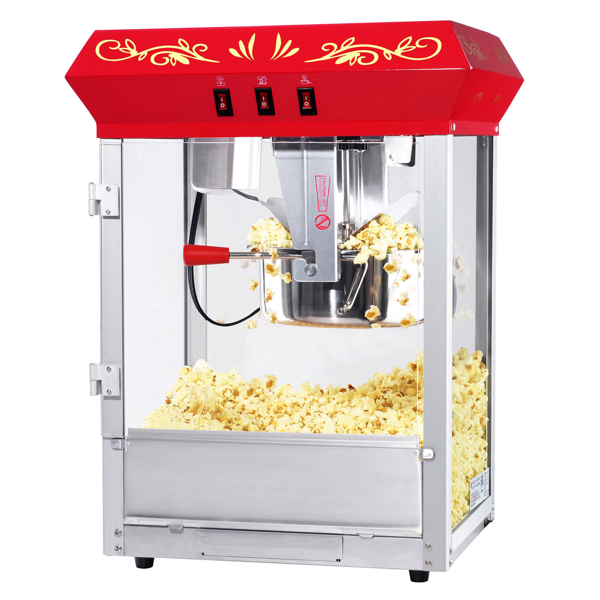 Foundation Countertop Popcorn Machine with 8 Ounce Kettle - Red Parts