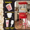Great Northern Popcorn 8oz Popper with Cart, Red