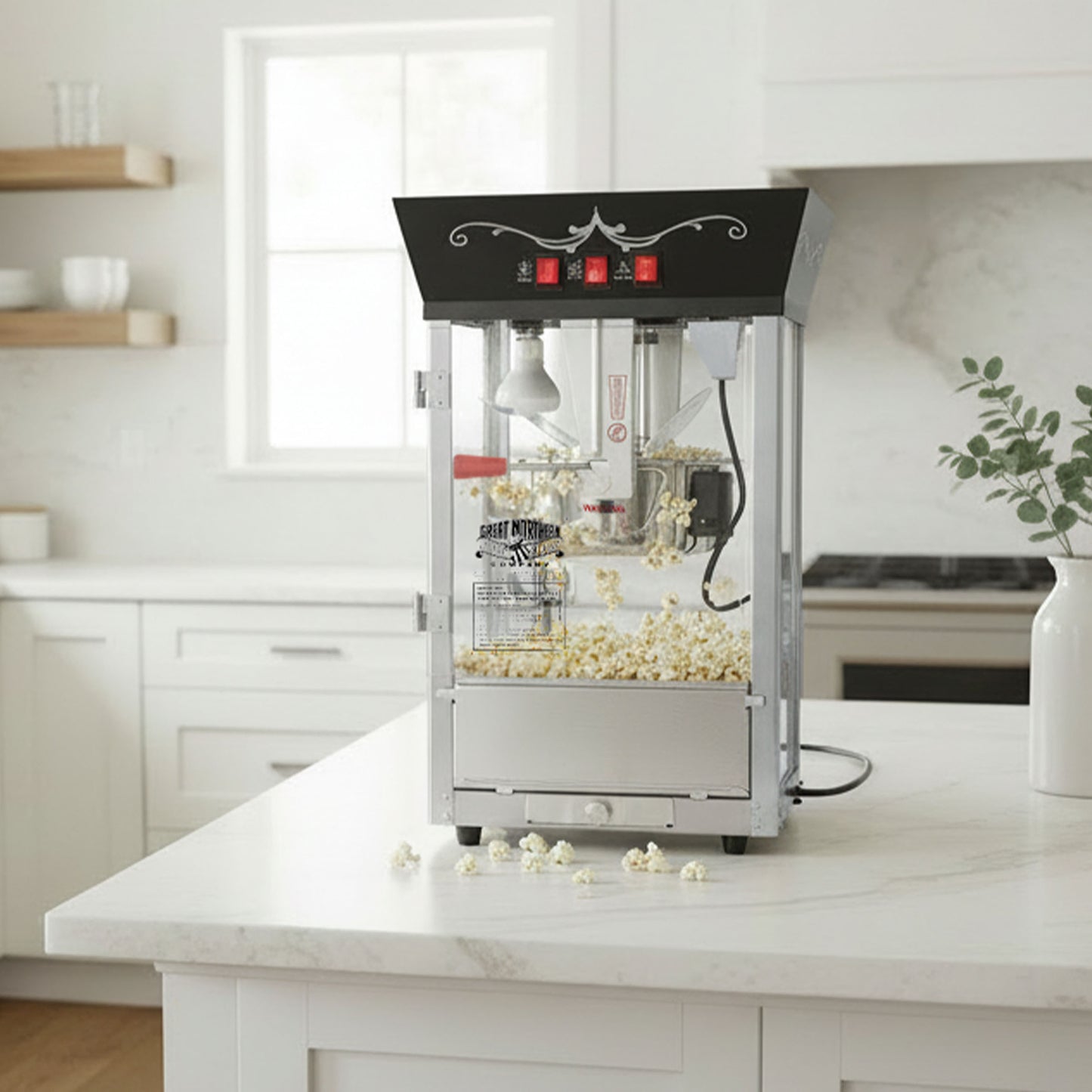 Great Northern Popcorn 8oz Matinee Popper, Black