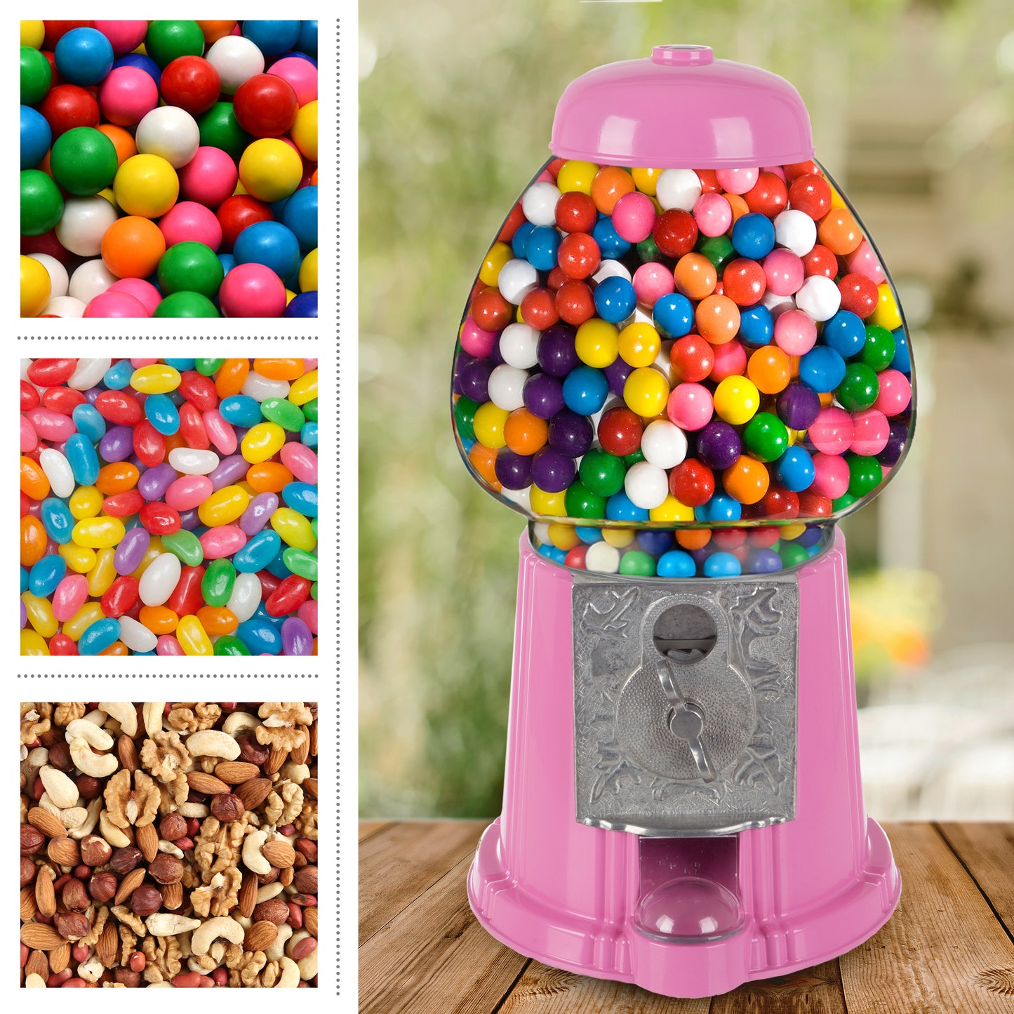 Great Northern Popcorn 15in Gumball Machine, Pink