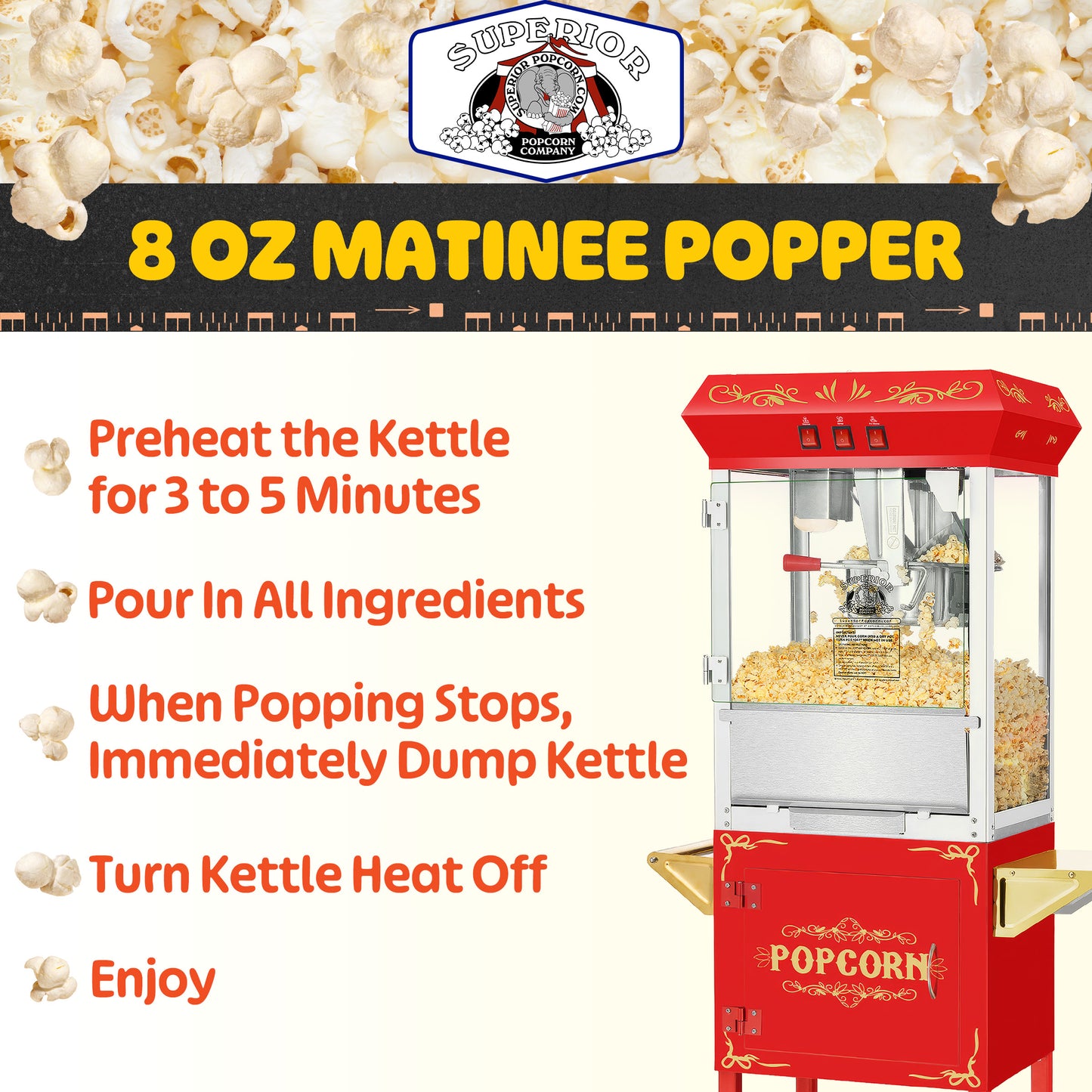 Great Northern Popcorn Movie Night Popcorn Cart