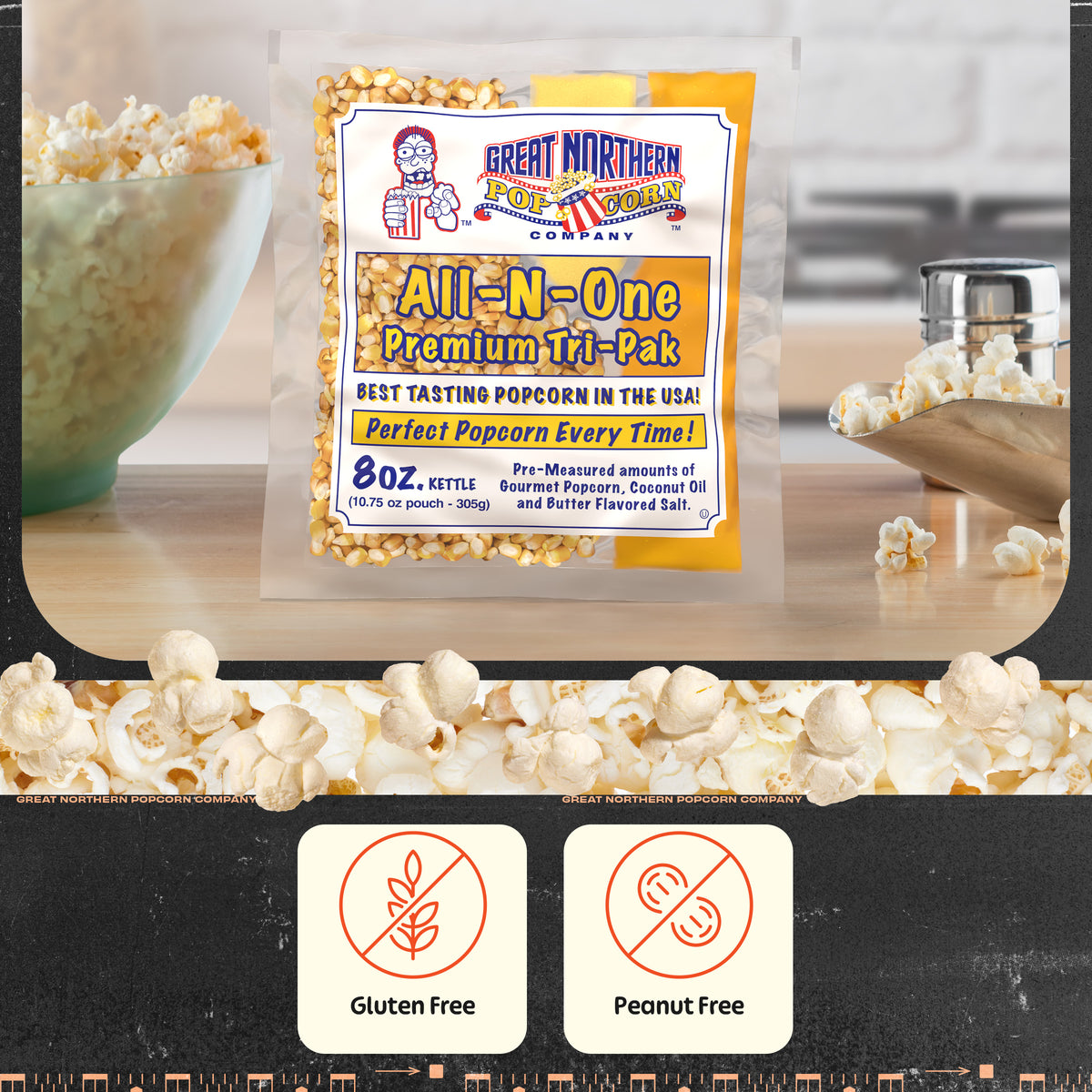 Great Northern Popcorn 8oz Size, 40 Kernel Pack Case