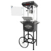 Great Northern Popcorn 8oz Popper with Cart, Black
