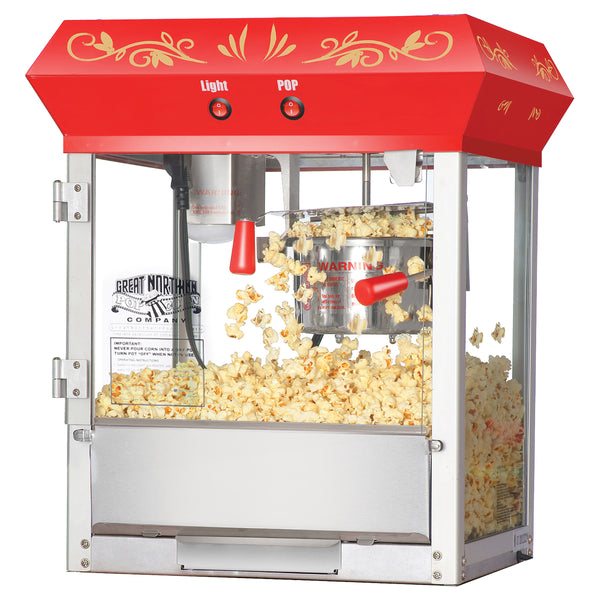 Great Northern Popcorn 6oz Popcorn Machine, Red