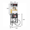 Great Northern Popcorn 12 Ounce Top Star Popcorn Machine and Cart (Black)