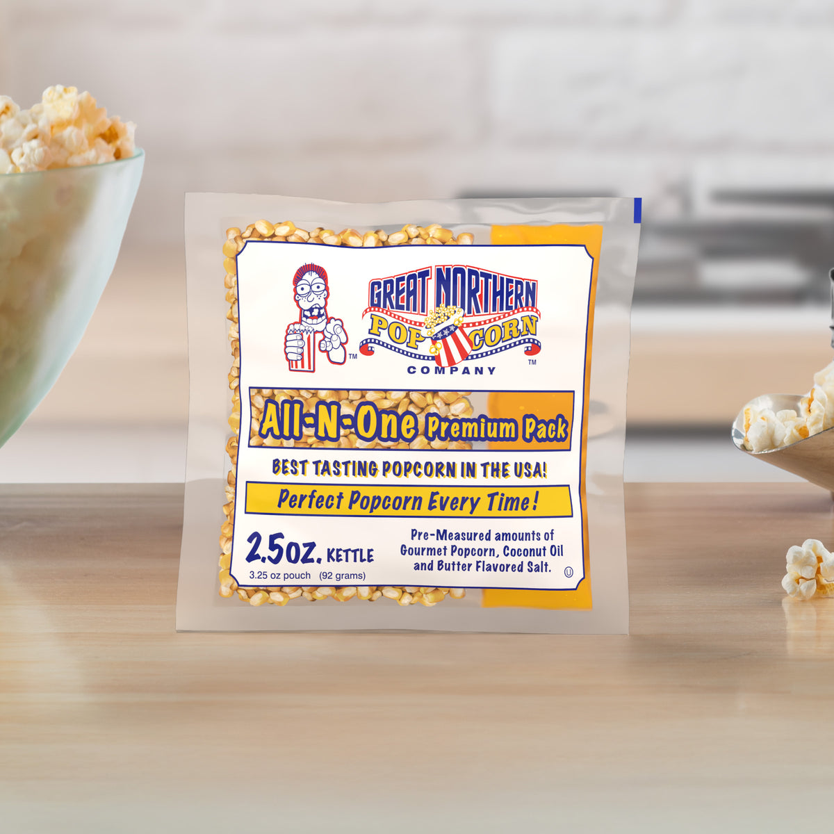 Great Northern Popcorn 2.5oz Size, 80 Kernel Pack Case