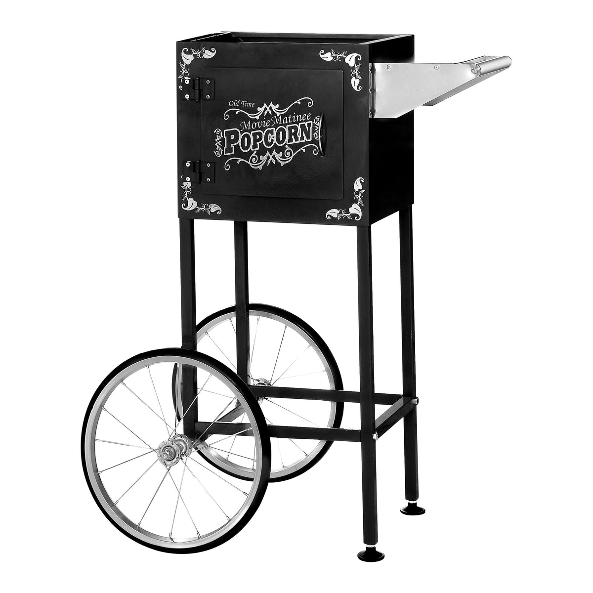 Great Northern Popcorn Matinee Rolling Cart, Black