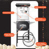 Great Northern Popcorn 8oz Popper with Cart, Black