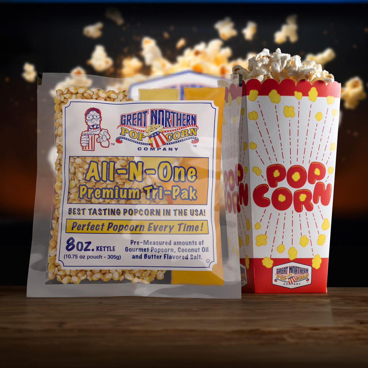 Great Northern Popcorn 8oz Size, 5 Kernel Pack Case