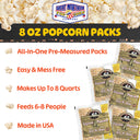 Great Northern Popcorn 8oz Size, 18 Kernel Pack Case