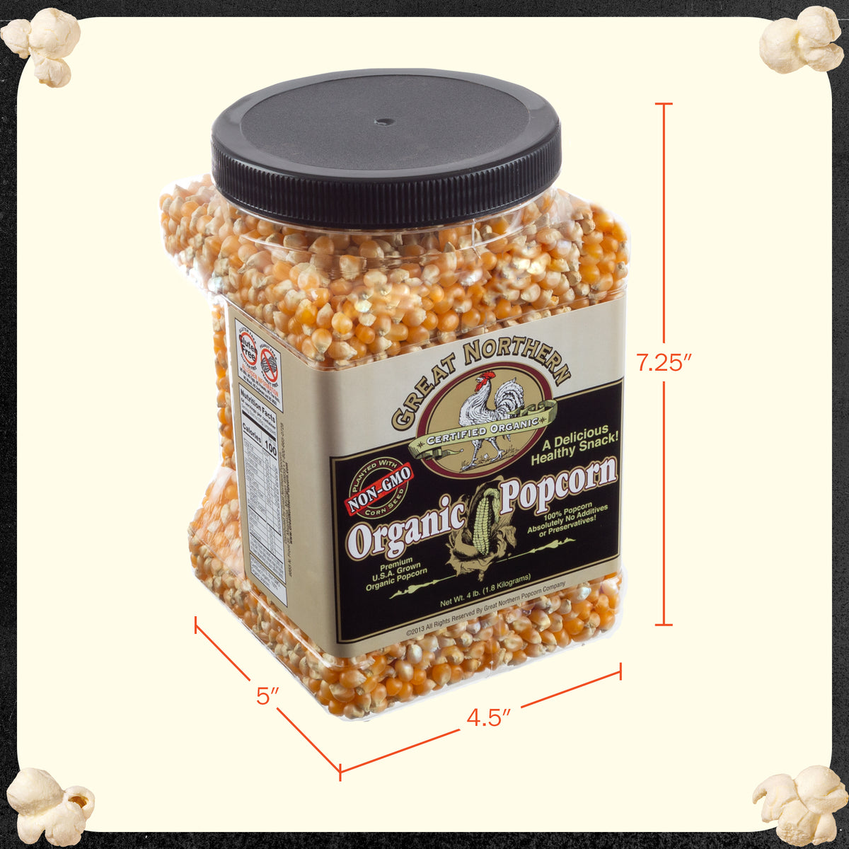 Great Northern Popcorn 4lb Jug of Popcorn Kernels
