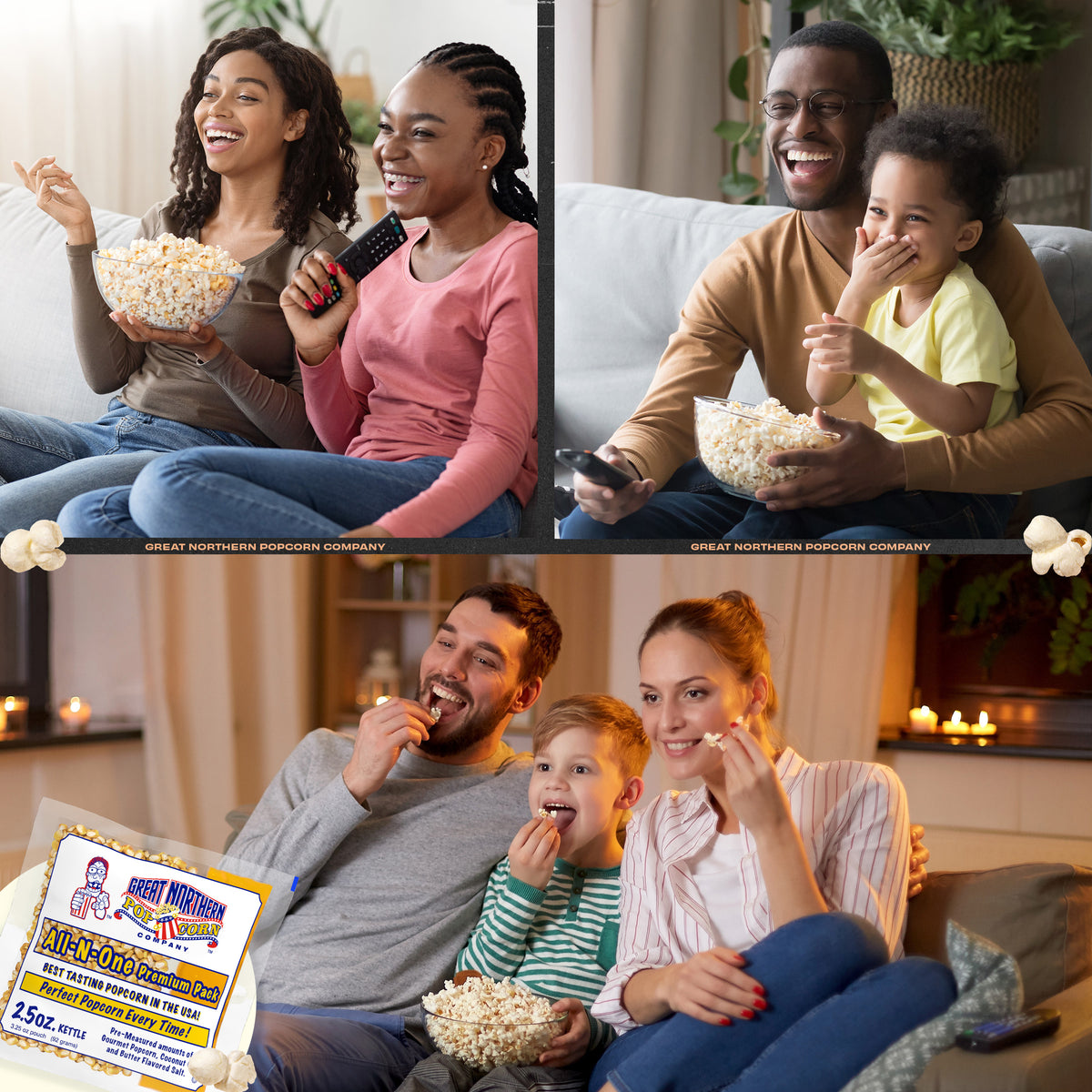 Great Northern Popcorn 2.5oz Size, 80 Kernel Pack Case