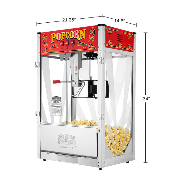 Great Northern Popcorn 16oz Countertop Popper, Red