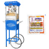 Great Northern Popcorn 8oz Popper with Cart, Blue