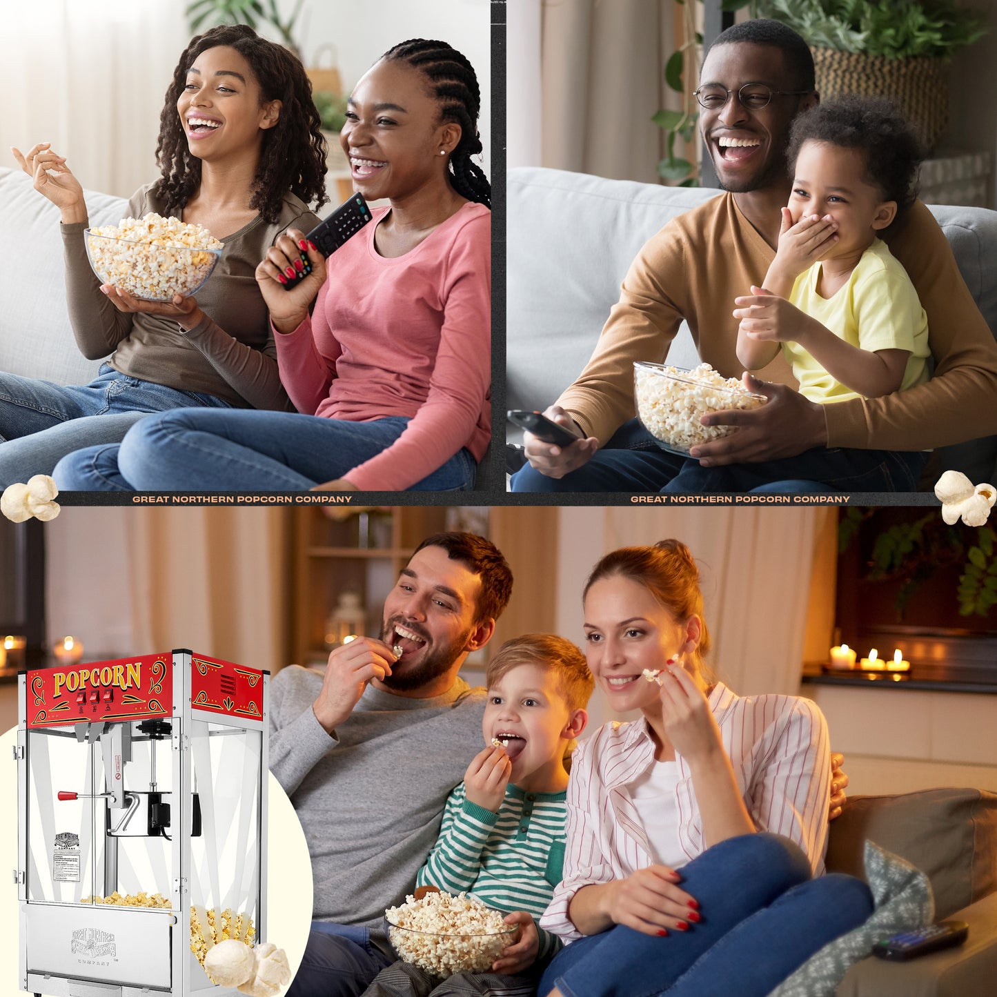 Great Northern Popcorn 16oz Countertop Popper, Red