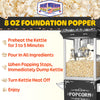 Great Northern Popcorn 8oz Popper with Cart, Black