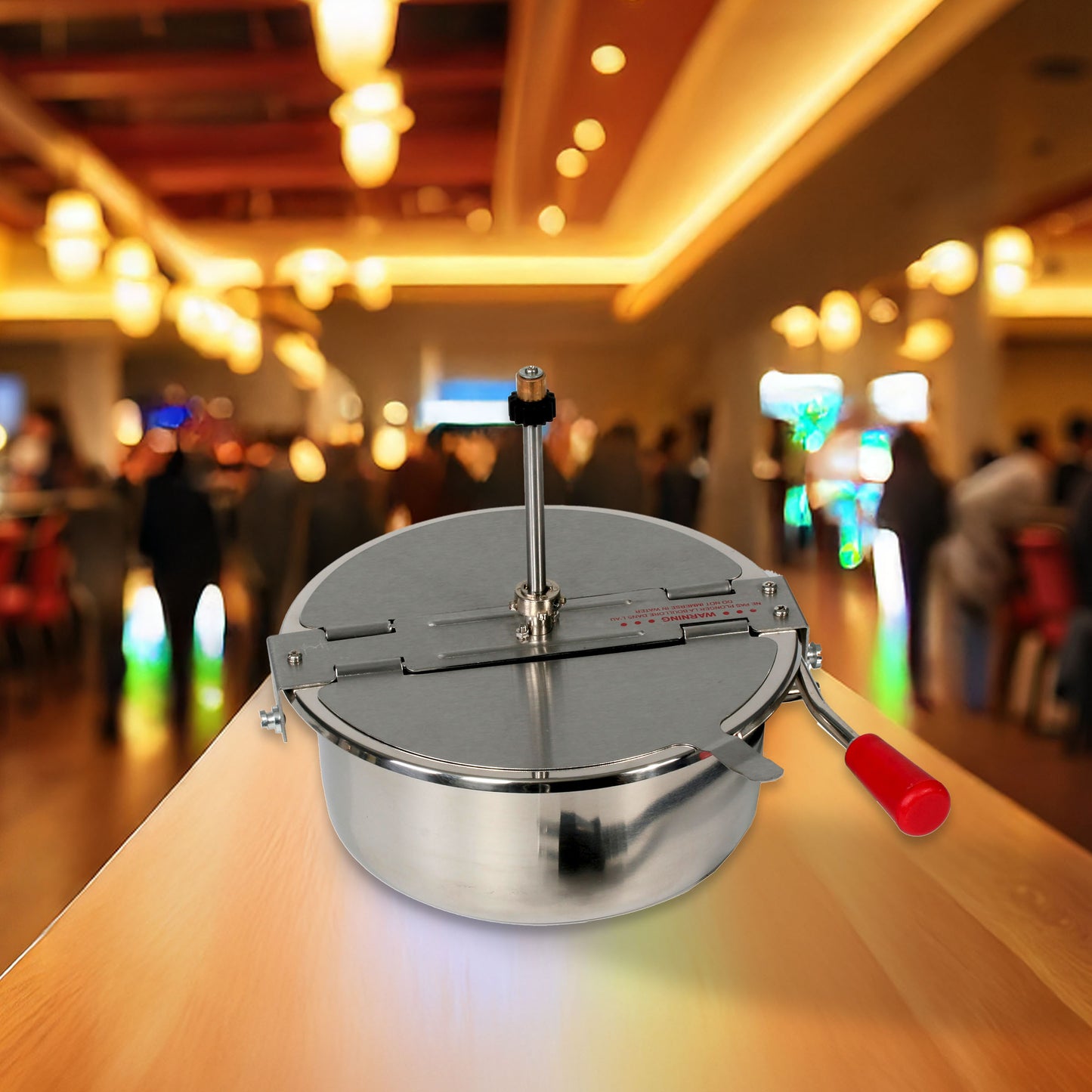 8-Ounce Replacement Kettle for Popcorn Machine - 750W Kettle Popper with Lid, Stirrer, Gear Shaft, and 3-Prong Plug by Great Northern Popcorn